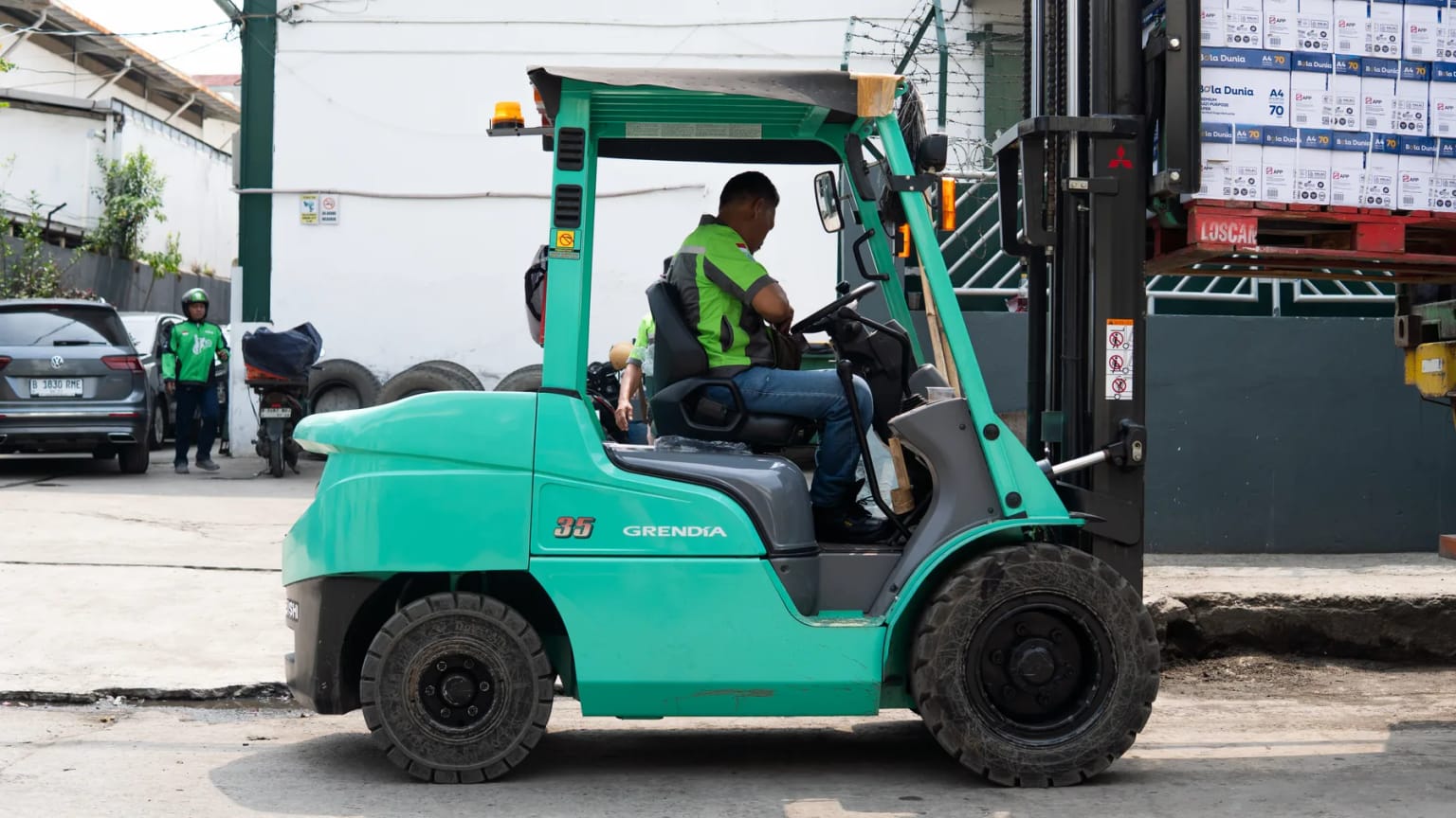 Forklift at BSB cargo operations